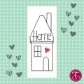 Stickdatei Haus Home im Konturstich
