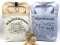 Stickdatei ITH Wäscheklammern Sack Beutel mit blanko Datei  / (Stickrahmengröße) 20x36cm