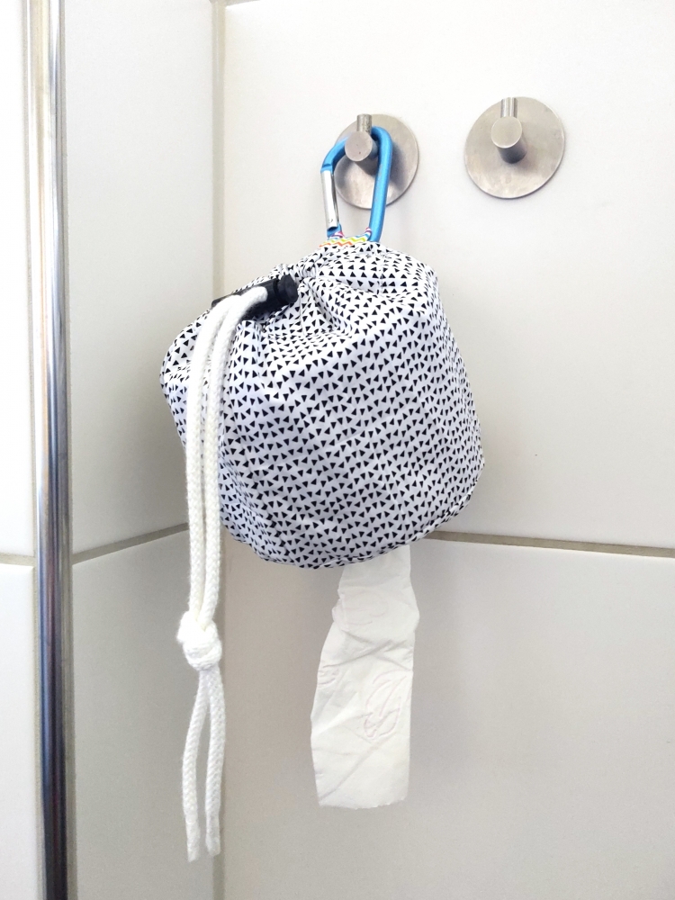 Bild 1 von Nähanleitung Beutel für Klopapier Camping Kosmetiktücher oder auch  für Strickwolle und Krimskrams