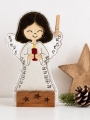 Bild 2 von Stickdatei ITH Engel Adventskalender 13x18cm