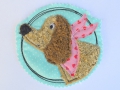 Bild 1 von Stickdatei DOODLE Dackel Anton  / (Größe) 18x18cm