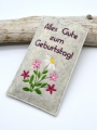 Bild 4 von Stickdatei Schokohülle Geburtstag happy birthday