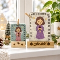 Stickdatei ITH Tischadventskalender Engel ab 10x10cm Adventskalender 