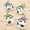 Stickdatei ITH Gespenster Schlüsselanhänger  Geister Halloween