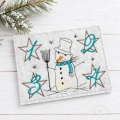 Bild 1 von Stickdatei Schneemann ITH Untersetzer Adventskranz to go SET