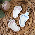 Bild 3 von Stickdatei Fuß Baby Schlüsselanhänger ITH kleine Füße