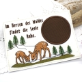 Stickdatei Mugrug Untersetzer Reh Wald 13x18cm