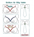 Bild 2 von Stickdatei Männer Mann Schokohüllen BH  / (Größe) 10x18cm für 100g Tafeln