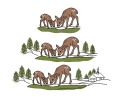 Stickdatei Reh Wald Waldtier