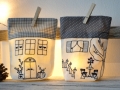 Bild 4 von ITH Lichterbeutel Stickdatei Haus Häuser SET  / (Stickrahmengröße) 18x26cm