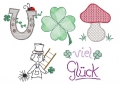 Bild 1 von Stickdatei Glücksbringer 5er SET
