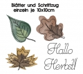 Bild 2 von Stickdatei Herbst Blätter SET