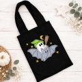 Bild 4 von Stickdatei Fledermaus mit Gespenst doodle Applikation