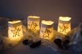 Bild 4 von ITH  Lichterbeutel Advent mit Stern und Zahl  / (Stickrahmengröße) 13x18cm