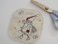 Bild 3 von ITH Stickdatei Geschenkanhänger Nikolaus verschiedene Größen  / (Größe) 13x13cm