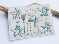Bild 2 von Stickdatei Schneemann ITH Untersetzer Adventskranz to go SET
