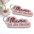 Stickdatei ITH Mama ist die Beste Schlüsselanhänger  