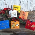 Bild 3 von Stickdatei Schokohülle SET Weihnachten quadratisch 7 Motive