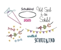 Bild 1 von Stickdatei Schule Schulanfang Motive in mehreren Größen SET