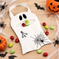 Bild 2 von Stickdatei ITH Beutel Halloween Gespenst Geist Gespensterbeutel  / (Stickrahmengröße) 24x36cm
