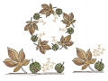 Bild 1 von Stickdatei Kastanien Herbst SET